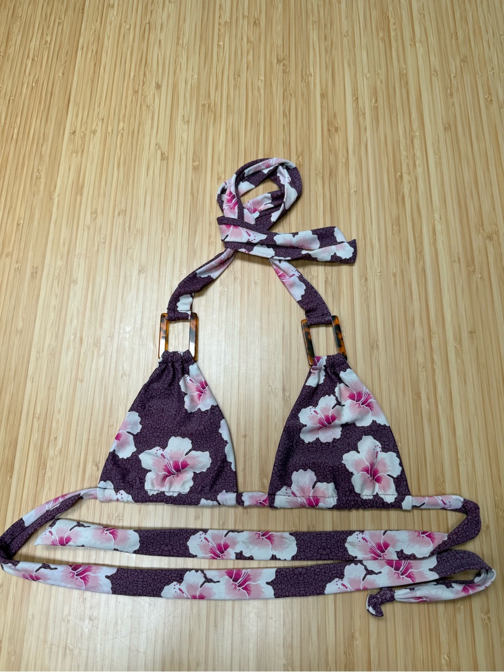 Benoa Swim Lani Miami Bikini Top | Size Small | Purple & Pink